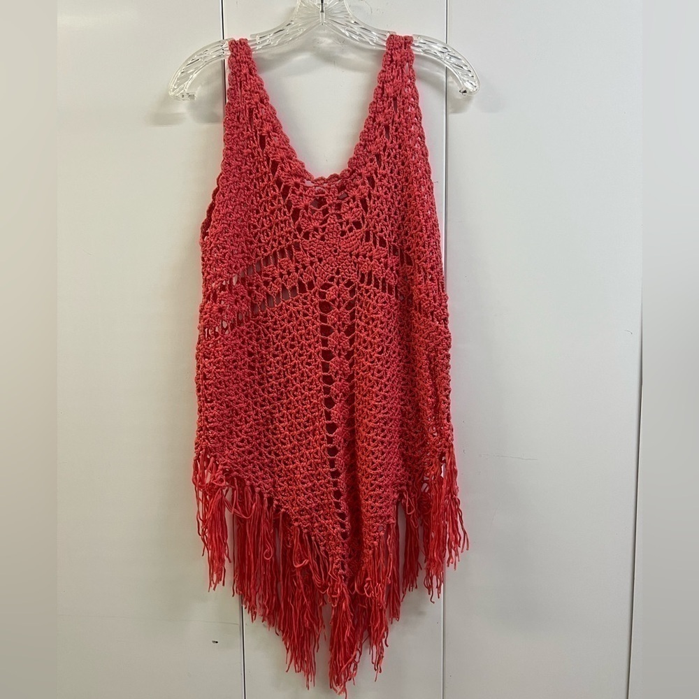 Like New Crochet Bathing Suit Coverup with Frills - Picture 2 of 2